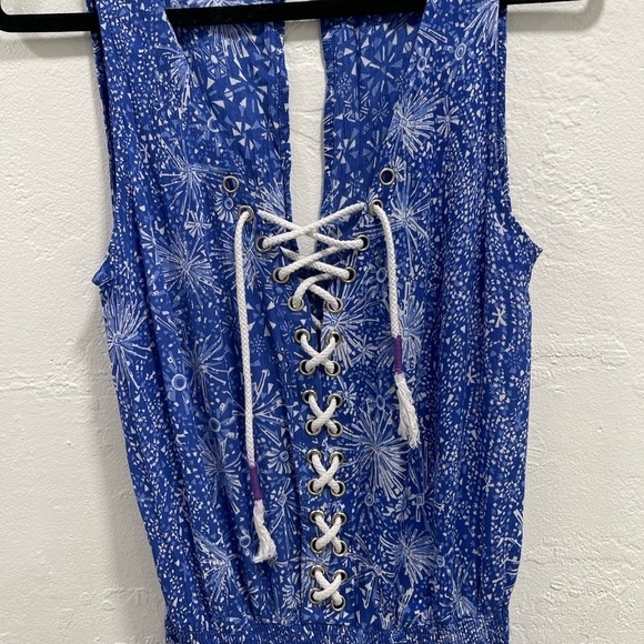 Poupette St Barth Blue Romper - Picture 3 of 6